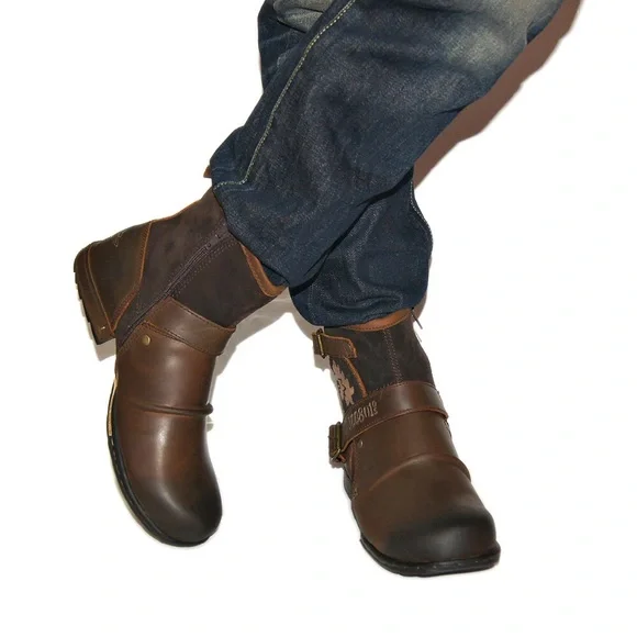 Shoes | Osstone Moto Boots For Men Designer Fashion Zipperup  display picture 1